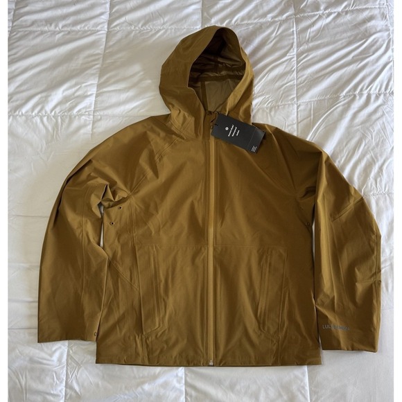 NEW Lululemon Stretch Glyde Waterproof Jacket Size Small Melt Yellow Cinchable - Picture 1 of 16